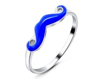 Enamel Mustache Fashion Rings NSR-129